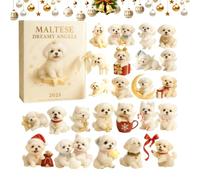 Calendario 'Avvento decorativo 2025 - Ciondolo da collezione 2025 2D - Calendario di ornamenti a tema cucciolo per feste, per compleanni, feste per adulti, amanti dei cani da parete
