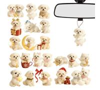 Calendario 'Avvento decorativo 2025 - Ciondolo in acrilico 2D - Ciondolo per conteggio rovescio a tema cucciolo per feste - per parete finestra albero festa interno camera da vacanza