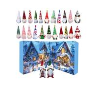 Calendario Avvento Decorazione Gnomi Natale - Conteggio Alla Vigilia Con Pupazzi Gnomi - Pendenti Ornamenti Festivi Figure Di Decorazione Per Tavola E Casa Per Famiglia E Amici