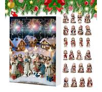 Calendario 'Avvento - Decorazione Natalizia In Acrilico 2D Di Gesù Calendario 'Avvento 2025,Pendente Decorativo Per Collezionisti Casa Parete Porta Interno