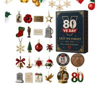 Calendario Avvento - Decorazione per l'Avvento in Acrilico 2D,Ornamenti Souvenir per Albero di Natale da 24 Giorni,per Feste, Casa, Parete, Celebrazione Familiare