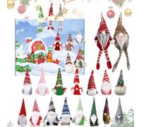 Calendario 'Avvento Degli Gnomi Luminosi, 17 Bambole Gnomo Da Collezione E 3 Bambole Gnomo Di Peluche Luminescenti, 24 Giorni Di Conto Alla Rovescia Per L'ornamento Natalizio