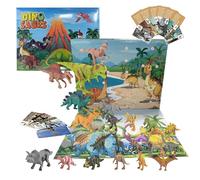 Calendario Avvento Dei Dinosauri, Calendario Avvento 2024 Dinosauri Bambino, Calendario Avvento Sorpresas Vacanze Natale Con 24 Figure Di Dinosauri/carte Identità/tappeti, Conto Rovescia Regalo Natale
