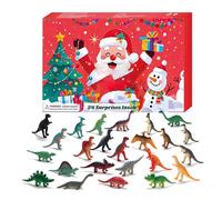 Calendario 'Avvento Dei Dinosauri - Conteggio Alla Rovescia 24 Giorni Con Figure Di Dinosauri,Giocattolo Animali Preistorici Per Feste A Tema - Asilo Scuola