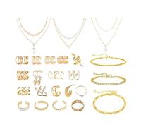 Calendario 'Avvento dei gioielli 2025 - Conto alla rovescia di 24 giorni con collane e ciondoli | Confezione regalo di Natale per donne, ragazze, amiche, inverno, vacanze, matrimoni ed eventi