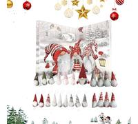 Calendario 'Avvento dei letini di Natale | Decorazioni natalizie per la decorazione di interni - Decorazione per abete cappotto 24 giorni Calendario per adulti