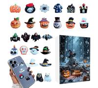 Calendario Avvento Del Conto Alla Rovescia - Calendari Di Avvocati Da Collezione | 24 Pezzi Da Collezione Figurabile | Conto Alla Rovescia Di Halloween Calendarr | Mystery Horror Figures Orn