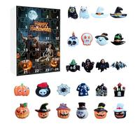 Calendario Avvento Del Conto Alla Rovescia - Calendari Di Avvocati Da Collezione | 24 Pezzi Da Collezione Figurabile | Conto Alla Rovescia Di Halloween Calendarr | Mystery Horror Figures Orn