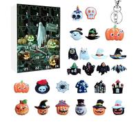 Calendario Avvento Del Conto Alla Rovescia - Calendari Di Avvocati Da Collezione | 24 Pezzi Da Collezione Figurabile | Conto Alla Rovescia Di Halloween Calendarr | Mystery Horror Figures Orn