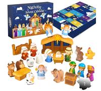 Calendario 'Avvento Del Presepe | 2025 Piccola Decorazione Per La Casa - Giocattoli Calendario Natalizio con Scena di - Per Bambini Ragazzi E Ragazze Per Camera Da Letto Soggiorno E Chiesa