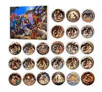 Calendario 'Avvento Del Presepe - Divertenti Decorazioni Natalizie Ornamenti Natalizi Per Il Conto Alla Rovescia | Calendario 'Avvento Per Bambini Unico | Calendari 'Avvento Decorativi