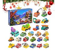 Calendario 'Avvento di Cars 2025-24 pezzi, macchinine interattive da tirare indietro, calendario per il conto alla rovescia di Natale | per bambini
