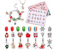 Calendario 'Avvento | di fascino per bracciale pendente, gioielli da festa 24 giorni, per feste stagionali come Natale, San, Pasqua, Halloween e ringraziamento