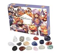 Calendario 'avvento Di Halloween,24 Giorni Con Pietrine Collezionabili Halloween | Decorazione 'Avvento per i Giovani, le Figlie, i Nipoti, gli Adolescenti, Ragazzi e Figli
