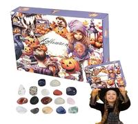 Calendario 'Avvento di Halloween, 24 pietre per il conto alla rovescia per Halloween, decorazione 'avvento per giovani, figlie, nipoti, adolescenti, ragazzi, nipoti, figli