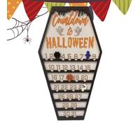 Calendario 'avvento Di Halloween - Arredo Decorativo Per La Casa,Segnaposto In Legno Appeso a Parete per Tavolo Comodino Mobile Davanzale Zona Notte