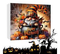 Calendario 'avvento Di Halloween - Decorazioni Acriliche 2D, Set Di Ornamenti Del Conto Alla Rovescia, 31 Notti Di Paura, Scatola 'Avvento Con Figurine | Arredamento Stagionale Inquietante Per