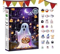 Calendario 'avvento Di Halloween Fantasmagorico, Calendario del Conto alla Rovescia di Halloween Spaventoso 2025 da 24 Giorni, Figurine Collezionabili Carine Per Scrivania Caminetto Libreria Donne Uom