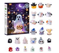 Calendario 'avvento Di Halloween Fantasmagorico | Conto Alla Rovescia 2025 Con Fantasma E Bambola Vintage,Decorazione Casa Adorabile Per Feste Scrivania Libreria Negozio Adolescenti
