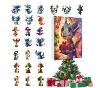 Calendario 'Avvento di Natale 2024 - Ciondolo Dinosauro Acrilico, Calendario Festivo Conto Alla Rovescia | Regalo Decorativo Per Famiglia E Decorazione Della Casa Di Natale