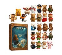 Calendario 'Avvento Di Natale 2025 - Orsetto In Acrilico | Simpatico Arredamento 2D Per La Casa | Ornamenti Per Adulti, Famiglia, Zaino, Camera Da, Soggiorno, Ufficio, Festa