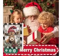 Calendario 'Avvento di Natale,Calendario 'Avvento di Natale 2024, ' 24 giorni a e Highland Ornamenti natalizi | per il conto alla rovescia di per famiglia, amici, ba