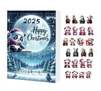 Calendario 'Avvento di Natale con ciondolo a forma di panda in acrilico 2D