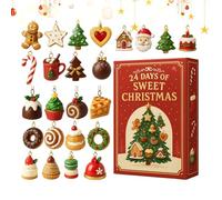 Calendario Avvento Di Natale - Decorazioni A Pendente Piatte 2D A Tema Dolce,24 Giorni Conto Alla Rovescia Per Le Feste Natalizie,Per Casa Soggiorno Camera Da Letto Appartamento Scuola Festa Invernale