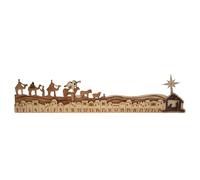 Calendario 'Avvento di Natale,Decorazioni di Natale in legno Calendario 'Avvento | Creazione centrale dettagliata in legno per ragazze, per libreria di supporto per finestra