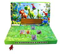 Calendario 'Avvento di Natale, modello Dinosauro per l'avvento fino a Natale, regalo di festa per ragazzi e ragazze, conto alla rovescia di 24 giorni con auto giocattolo per viaggi scuola