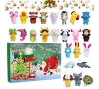 Calendario 'Avvento di Natale per bambini Calendario del conto alla | Burattini da per spettacoli, scuola, classe prescolare, storytelling e di