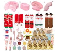 Calendario Avvento Donna 2025,Skincare Calendario Avvento Ritual,Regali Originali per Natale Calzini,Scatola Regalo a Sorpresa,Dono Originale per Donne e Ragazze per Natale