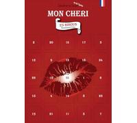 Calendario Avvento/Dopo "Mio Caro" | Poster A3 con 25 baci sexy e romantici da uomo, regalo originale per Natale, San Valentino o compleanno, con cavalletto