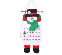 Calendario Avvento Feltro - Prospetto Murale Festivo con Tasche | Design 3D Babbo Natale Pupazzo Neve Alce, Conto Rovescia 24 Giorni, Ornamento Casa Appeso Riutilizzabile, Regalo Bambini