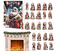 Calendario 'Avvento - Game a sospensione Jesús con un account CountDual di 24 giorni | Decorazione a sospensione di Gesù | 2d Ornamento per le vacanze acriliche per feste domestiche, attiv