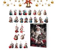 Calendario Avvento Giocattolo 2025-24 Giorni Gatto Pendente Acrilico Calendario Conto Alla Rovescia per Bambini - Regalo Festivo Adorabile Per Tutta La Famiglia E Amici