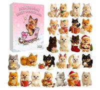 Calendario 'Avvento Giocattolo 2D Ciondolo Acrilico | Calendario Di Natale Con Design Cane Per Bambini Per Uomini Donne Ragazzi Ragazze Giovani Adolescenti Moglie Marito Figlio