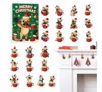 Calendario 'Avvento | Giocattolo In Acrilico A Tema Canino Per 24 Giorni,Calendario Conteggio Alla Rovescia Cane,per Bambini Ragazzi Adolescenti Adulti Famiglia Stagione