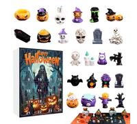 Calendario ’Avvento Halloween 2025 | Conta alla Rovescia 24 Giorni | Decorazione con Pupazzi Pendenti e Figure | Ideale per Bambini Famiglie