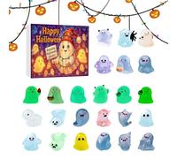 Calendario 'Avvento Halloween Fantasma - Calendario Conto Alla Rovescia 24 Giorni con Miniature Fantasmi - Scultura Fosforescente Carina per Famiglie Adolescenti Adulti Coppie