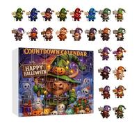 Calendario 'Avvento Halloween Lutin,Calendario 2D 'avvento Gnome Halloween | Decorazioni per feste con figure giocattolo per tutta la famiglia ufficio casa