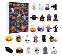 Calendario 'Avvento horror di Halloween - Nightmare di 24 giorni di conto alla rovescia prima di Natale | Figurine in resina sospesa 3D | Regalo per bambini, ufficio e decorazione della casa