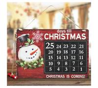 CALENDARIO AVVENTO LAVAGNA CON GESSETTO IN LEGNO 3 MODELLI DECORAZIONI NATALIZIE