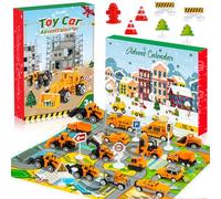 Calendario Avvento Macchinine 2025, Regalo Bambino 2 3 4 5 6 Anni Macchinine per Bambini 3-6 Anni Giocattoli Bambino 3-6 Anni Calendario Dell'avvento 2025 Cars Macchinine Regalo Bambina 3-6