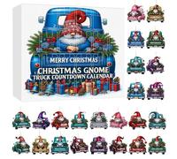 Calendario Avvento Natale 2025 | 24 Giorni Pendaglio Acrilico 2d Auto Babbo Natale Avvento 2025 - Calendario A Conto Alla Rovescia Incanto Festivo Per Cortile Festa Finestra Camera