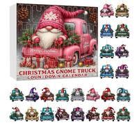 Calendario Avvento Natale 2025 - Calendario 'Avvento 2025 Con 24 Ciondoli Natalizi 2D Per Auto, A Conto Alla Rovescia Incanto Festivo Per Cortile Festa Finestra Camera