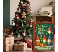 Calendario Avvento Natale 2025 - Giocattoli 'Avvento Con Gnomi Natalizi,Charm 2D,Per Uomini Donne Finestra Scaffale Tavolo Auto Ingresso Ufficio Negozi Festa Adolescenti Bambini Ragazzi