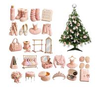 Calendario Avvento Natale Ornamento 2D A Tema Danza Classica | Decorazioni Countdown Natale 24 Giorni Interni Per Bambini Ragazzi Tavolo Scrivania Mensola Caminiera Casa Feste UN