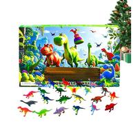 Calendario 'Avvento Natalizio 2025 - Calendario 'Avvento Dinosauri 2025,24 Giorni di attività educativa divertente per le vacanze per bambini, ragazzi e famiglia, regalo per feste