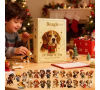 Calendario 'Avvento natalizio 2025, con decorazioni per cani, per il conto alla rovescia per le vacanze, design con animali, decorazioni natalizie da appendere per albero di Natale, parete
